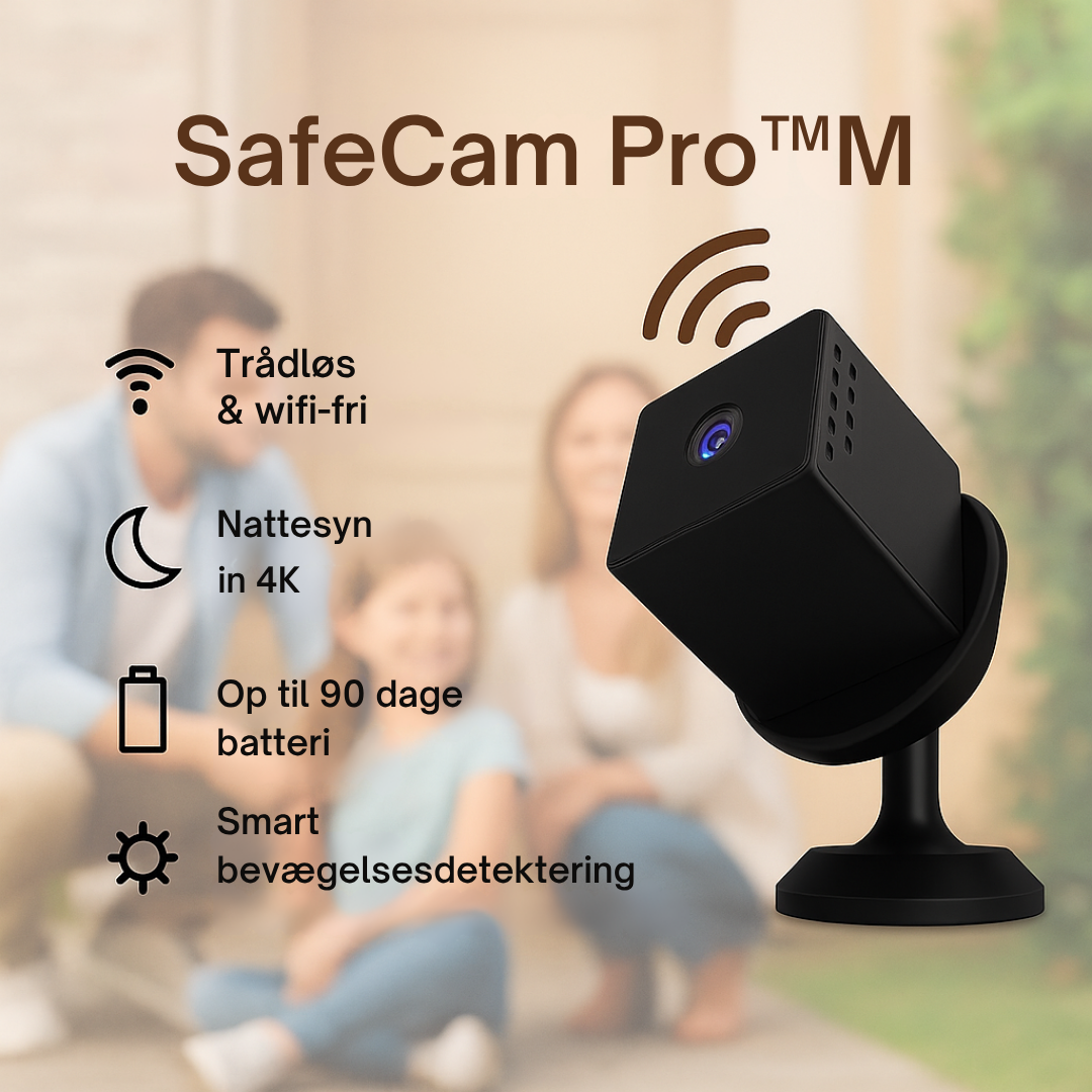 SafeCam Pro | Altid sikret – selv uden internet eller strøm | Vanero