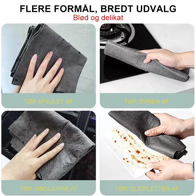 Mikrofiber Rengøringsklud | Absorberende Og Genanvendelig Klud Til Husholdningsrengøring | Vaskbart Design | Vanero