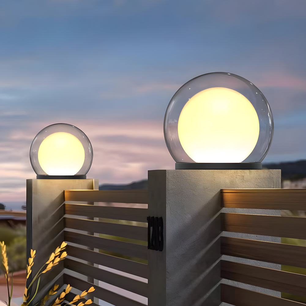 Udendørs Pullertlampe Aluminiumskrop | Varm Hvid LED Havebelysning | Sti Terrasse Indkørsel & Landskabsbrug | Vanero