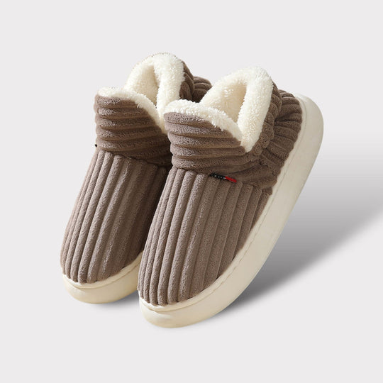 WarmSlipper l Cozy Skridsikre flade letvægtshjemmesko l Vanero