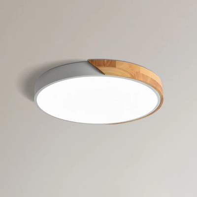 Delos | Scandinavisk Træ LED Plafondlampe med Energieffektiv Belysning | Vanero