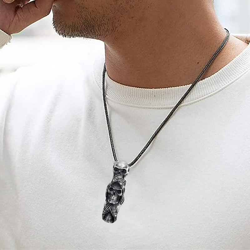 Jewelance SkullNecklace | Kranium Halskæde For Men And Kvinder | Vanero
