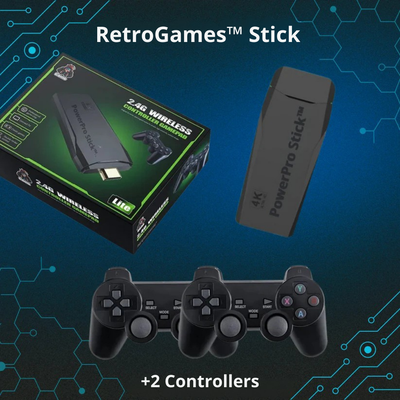 RetroGames Stick | Oplev nostalgi med de bedste 20.000 klassiske spil l Vanero