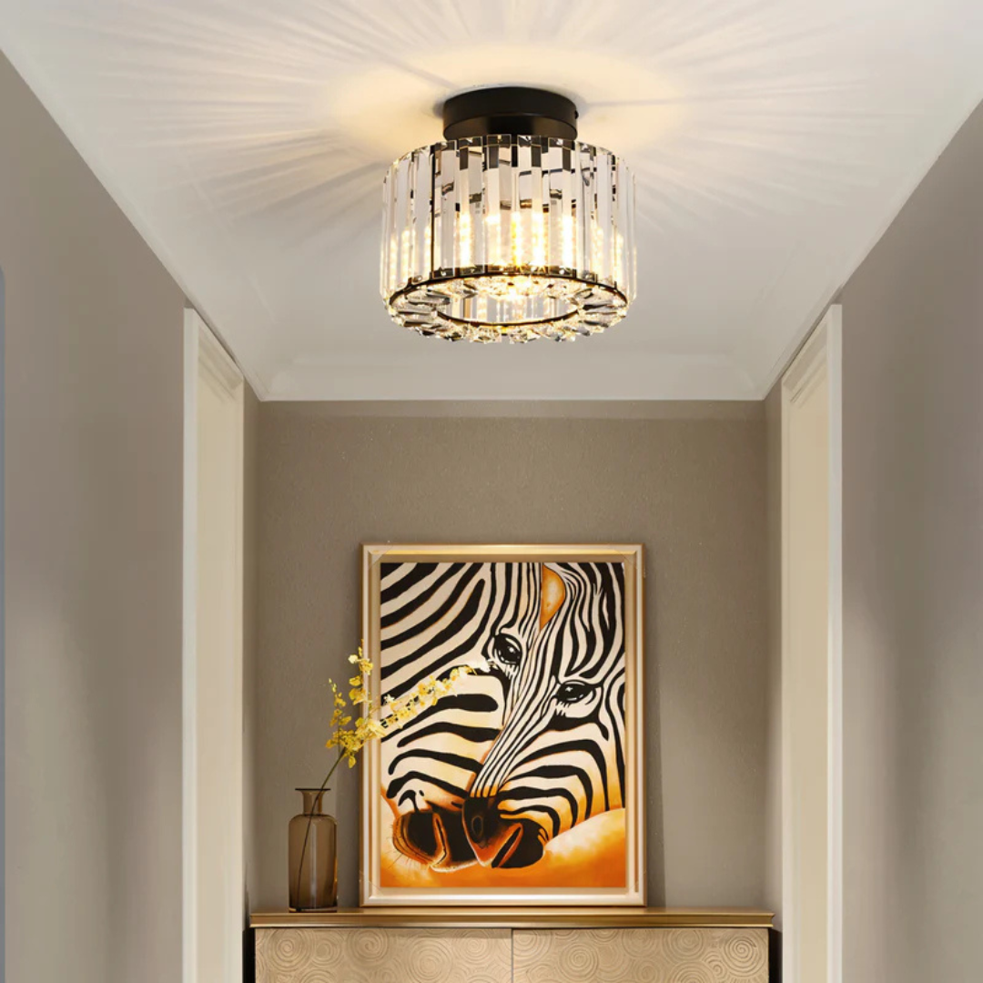 CrystLuxe | Krystallysekrone med Strålende LED-Belysning | Vanero