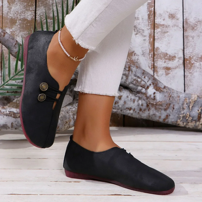 Astrid | Komfortabel Suède Loafer med Antislip Sål l Vanero