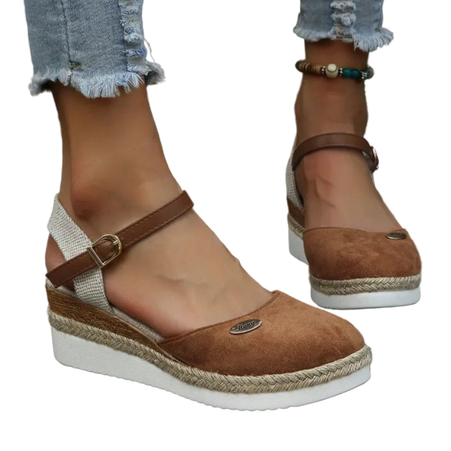 Dame Espadrillos PU Overmateriale | Afslappet Pasform Espadrillos | Design med Vævede Detaljer til Sommer- og Hverdagsbrug | Vanero