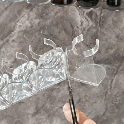 RowRack | Plast Væg Stativ Eksklusiv Pladsbesparende Organizer Sort Finish | Vanero