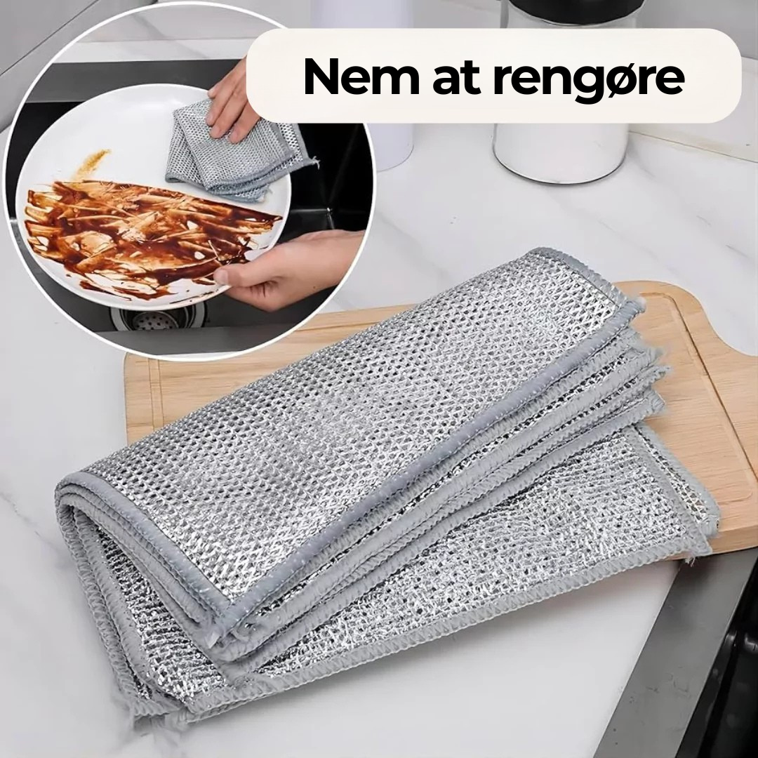 ShinySwipe Rengøringssvampe | Genanvendelige Mikrofiber Skumsvampe | Ridsefri Rengøring til Køkken og Badeværelse | Vanero