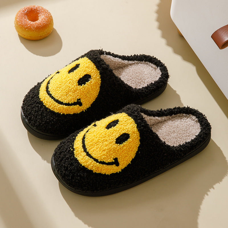 Fuzzy | Smile skridsikre hjemmesko med plysforing l Vanero