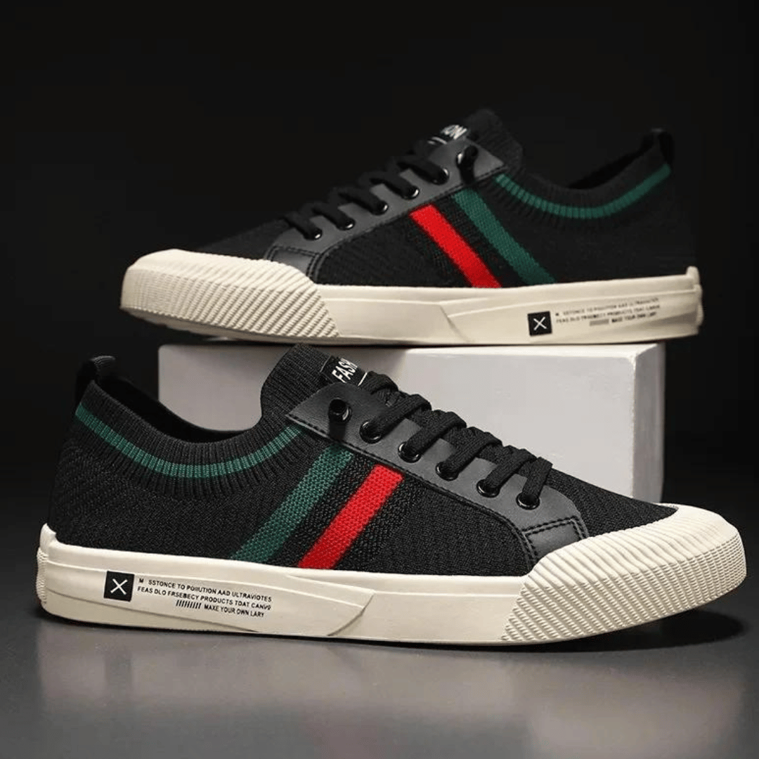Jon | Stilfulde Stribede Sneakers l Vanero