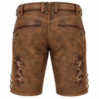 Herre Lederhosen Polyesterfiber | Traditionel Bayersk Stil Shorts | Oktoberfest Design Til Folkefester & Kulturelle Events | Vanero