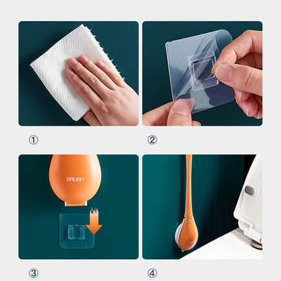 SiliBrush | Moderne Fleksibel Silikone Toilettenbørste | Vanero