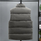Herrevest Isoleret Tekstilmateriale | Regular Fit Puffervest | Ærmeløst Lag-På-Lag Design til Hverdags- & Køligt Vejr Brug | Vanero