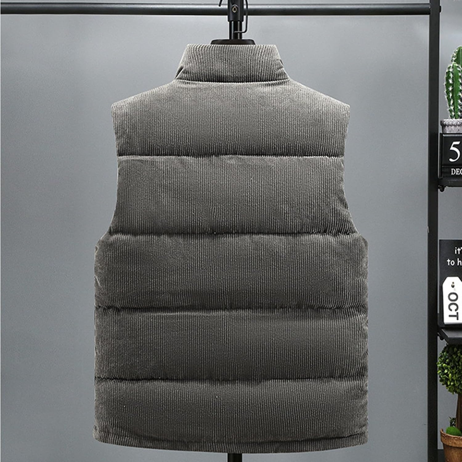 Herrevest Isoleret Tekstilmateriale | Regular Fit Puffervest | Ærmeløst Lag-På-Lag Design til Hverdags- & Køligt Vejr Brug | Vanero