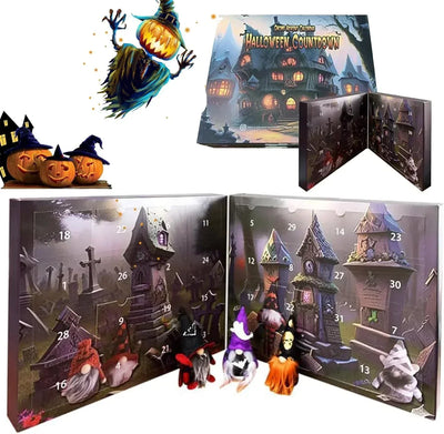 SpookyGnome | Halloween Adventskalender Med Plyssgnomer 31 Dage | Vanero
