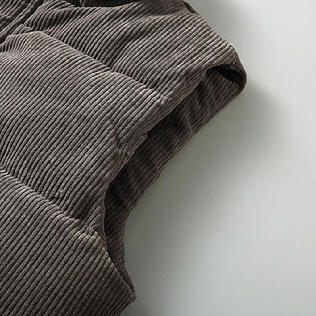 Herrevest Isoleret Tekstilmateriale | Regular Fit Puffervest | Ærmeløst Lag-På-Lag Design til Hverdags- & Køligt Vejr Brug | Vanero