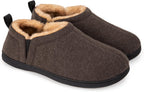 Herre Vinter Sutsko i Fleece | Sherpa-For & Memory Foam Indersål | Skridsikkert Indendørs Fodtøj Til Hjemmet | Vanero