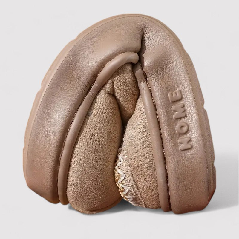 Mira Gummi, Polyester & Bomuldsblanding | Unisex Pasform Tøfler | Skridsikker Sål Med Blød Foring til Hjemmebrug & Afslapning | Vanero