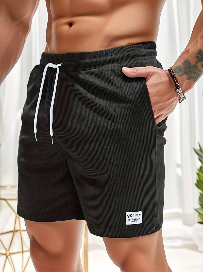Leon | Casual fløjlsshorts til mænd med løbegang l Vanero