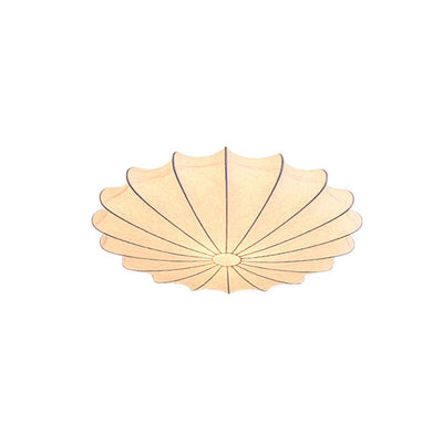 16"/23.5"W Skulpteret Flush Mount Lys Moderne Stof | 1/3 Lys Hvid Flush Loftlys | Vanero