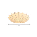 Flush Loftlampe Med Skulpteret Stofskærm | Tekstil & Metalkonstruktion Med E26 E27 Fatning | Indendørs Rumbelysning | Vanero