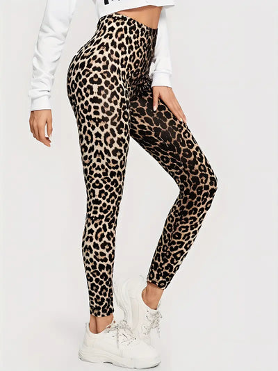 Laurie l Fed og voldsom leggings med leopardprint l Vanero