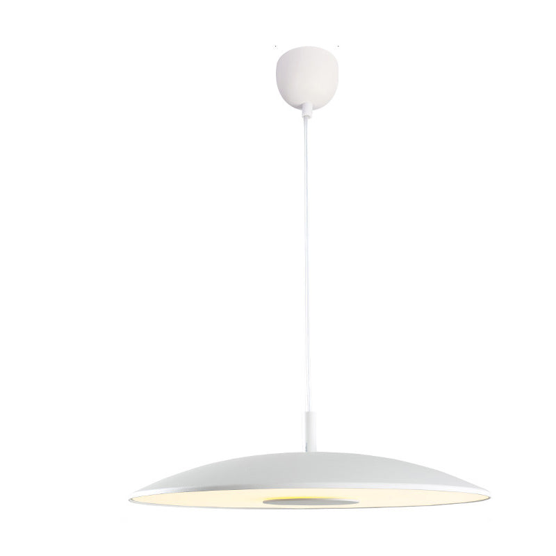 LED Pendellampe | Jern Loftlampe Med Integreret LED & Nikkelfinish | Til Spise- & Opholdsrum | Vanero