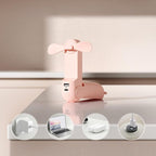 Mini Ventilator | USB Genopladelig Foldbar Mini Ventilator Med Lommelygte Og Powerbank | Bærbar Personlig Køling | Vanero