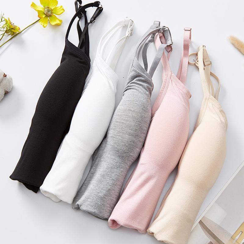 Brami Bomuldsblanding | Slim Fit Sømløs Bh-Top | Strækbar Konstruktion til Hverdagsbrug & Lag-På-Lag Styling | Vanero