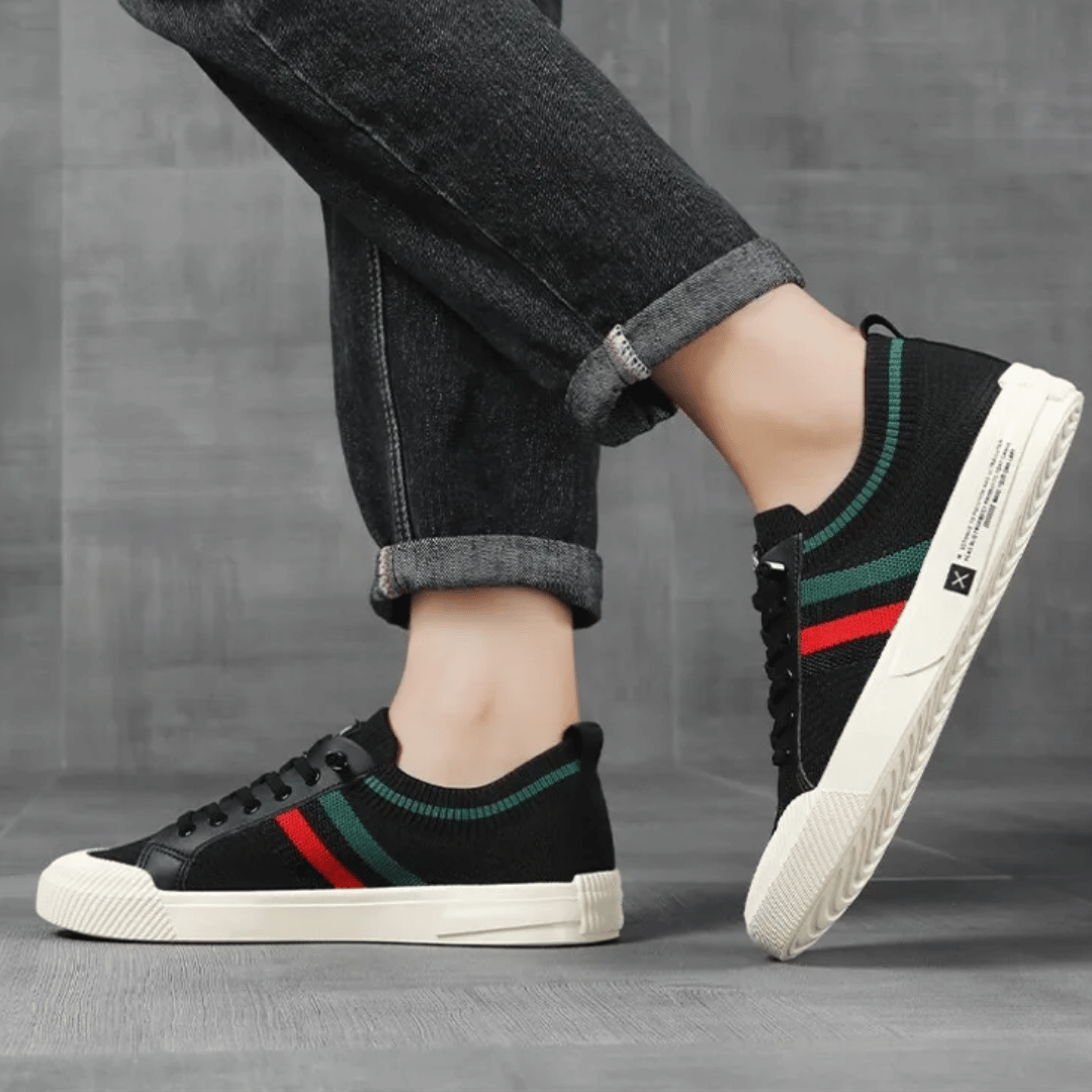 Jon | Stilfulde Stribede Sneakers l Vanero