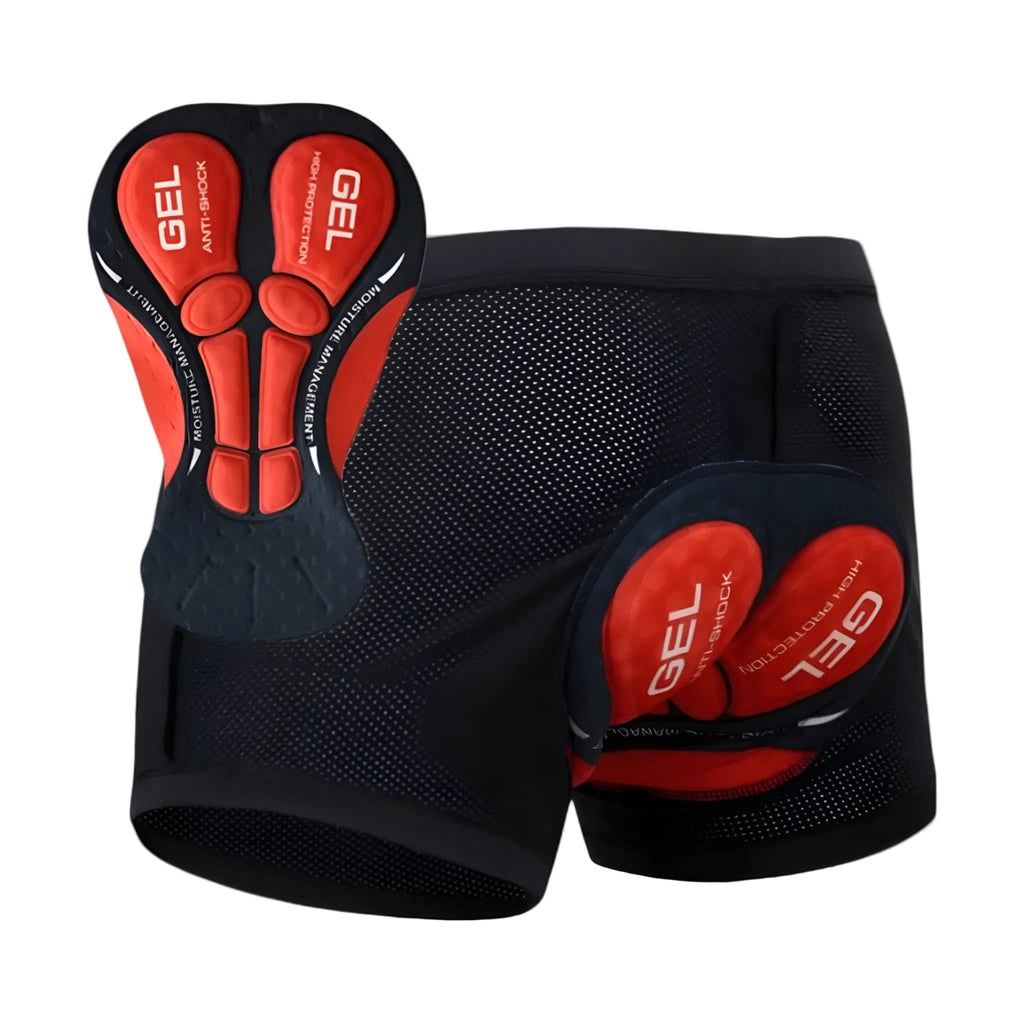 Herre Polstrede Motorcykelshorts | Polyester-Spandex & Gelpolstring | 5D Lagdelte Undershorts Til Motorcykelkørsel | Vanero
