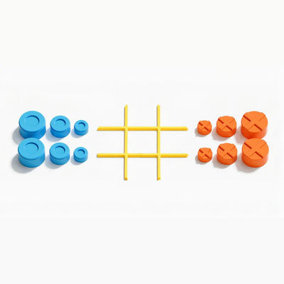 TicTacToe 2.0 | Bærbart huskespil til børn og voksne l Vanero
