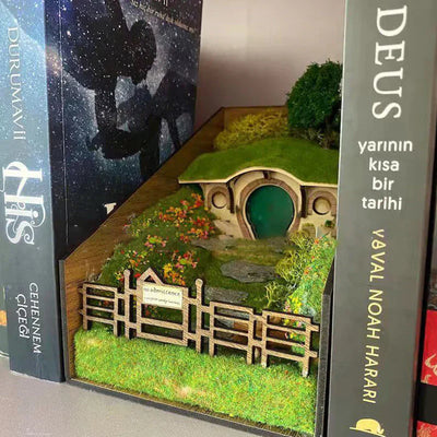 MiniScape Bogstativer | Håndlavede Dekorative Bogholdere med Mikrolandskabsdesign | Vanero