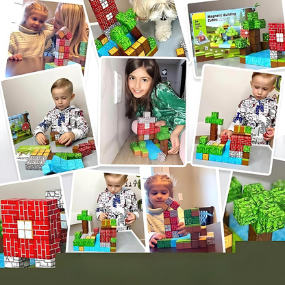 MagnoBlocks | De ultimative magnetiske byggeklodser til alle aldre, perfekt til at udvikle kreativitet og kognitive færdigheder | Vanero