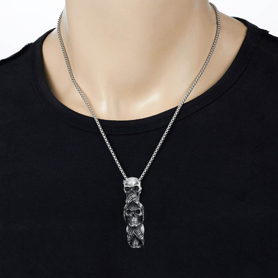 Jewelance SkullNecklace | Kranium Halskæde For Men And Kvinder | Vanero