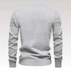 Herretrøje Strikmateriale | Regular Fit Sweater | Ternet Mønster Med Lange Ærmer til Hverdags- & Køligt Vejr Brug | Vanero