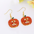 Hængeøreringe Med Græskarvedhæng | Legeringskonstruktion & Let Design | Halloween & Temafester | Vanero