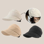 UV Solhat i Polyester & Mesh | Justerbar Pasform Sommerhat | Åben Top Med Bred Skygge til Udendørs Brug | Vanero