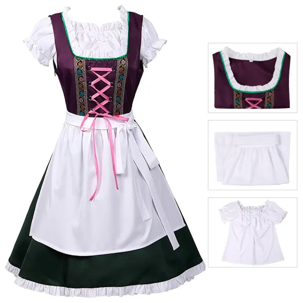 Dame Oktoberfest Kostume | Traditionelt Dirndl Kjole | Vanero