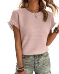 Dame T-Shirt I Bomuld | Regular Fit T-Shirt Med Rund Hals Til Hverdagsbrug | Sommerbasis | Vanero