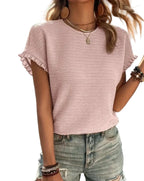 Dame T-Shirt I Bomuld | Regular Fit T-Shirt Med Rund Hals Til Hverdagsbrug | Sommerbasis | Vanero