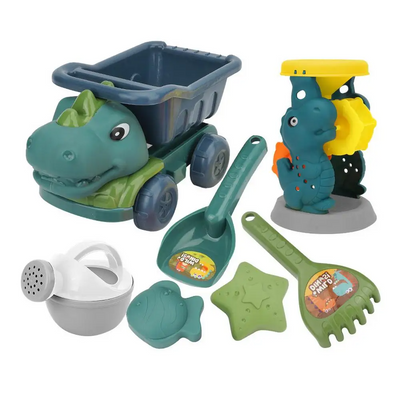 Beach Dino Set l Byg dit slot – Dinotruck-stranden l Vanero