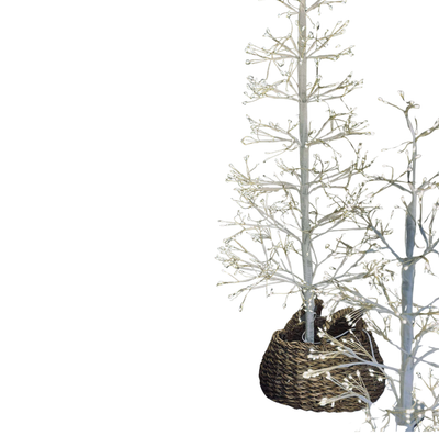 Juletræ med 600 led lys | Hvid | Vanero