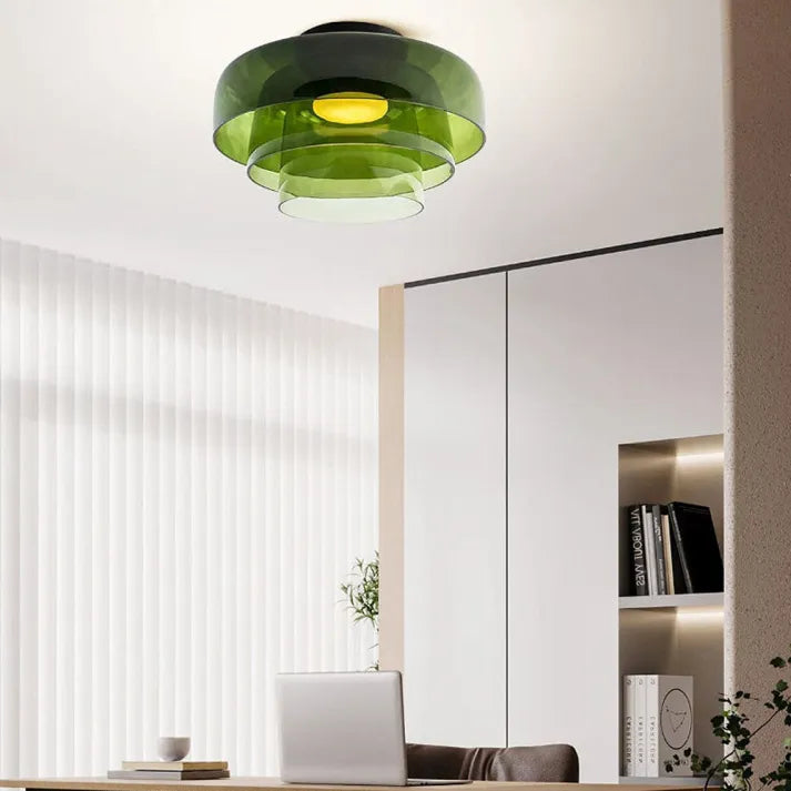 Nordisk Designer | Kreativ Personlighed Middelalderlig Glas Loftlampe | Vanero