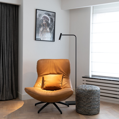 Gulvlampe Pomery | Sort | Vanero