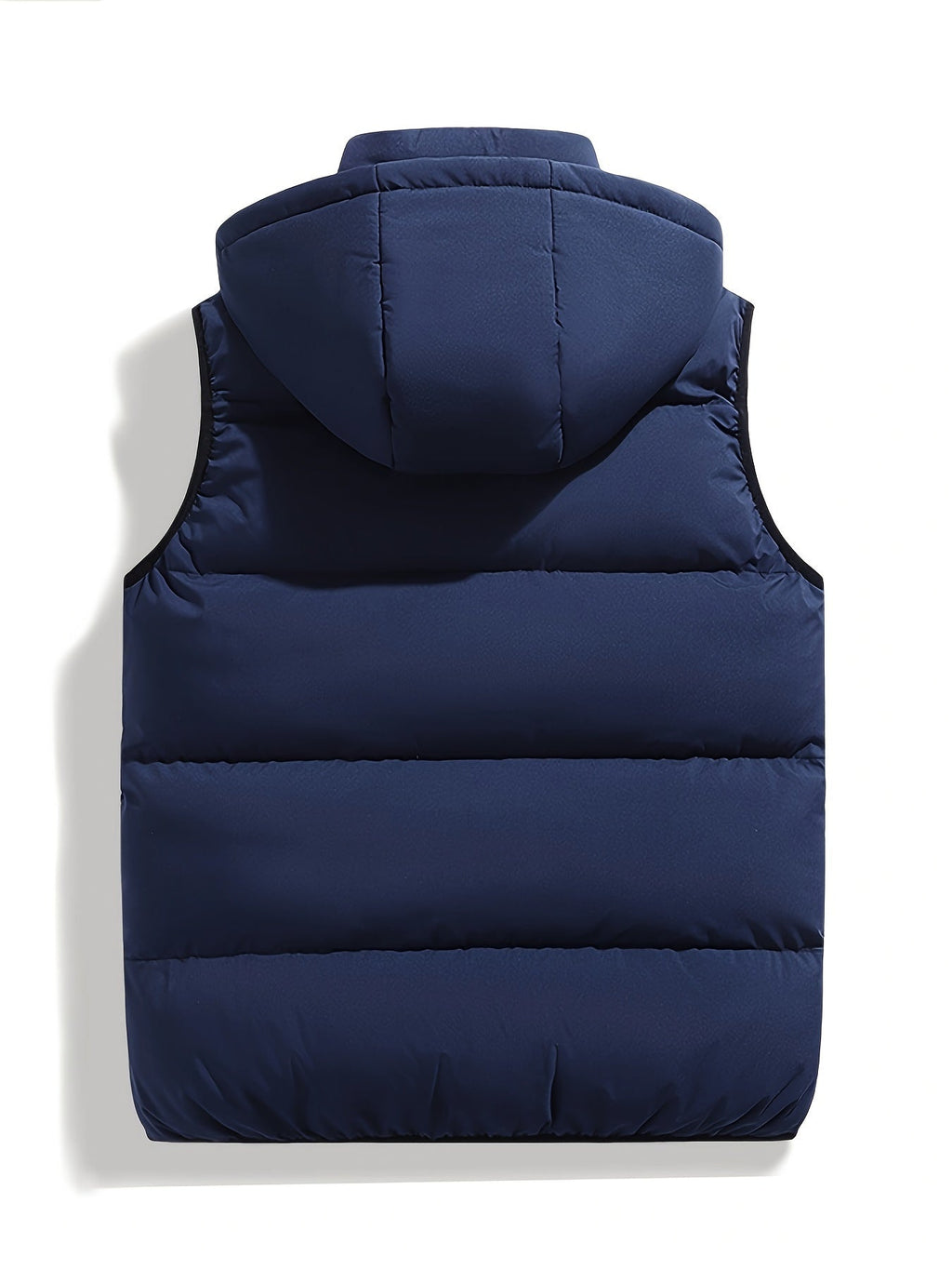 Noah Bomulds- & Polyesterblanding | Regular Fit Hættevest | Ærmeløst Lynlåsdesign til Hverdagsbrug & Lag-På-Lag Styling | Vanero