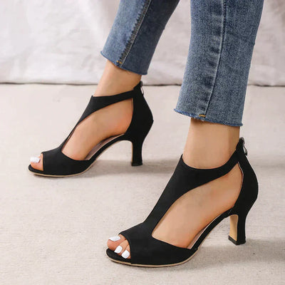 Gudrun | Stilige Peep-Toe Hæler l Vanero