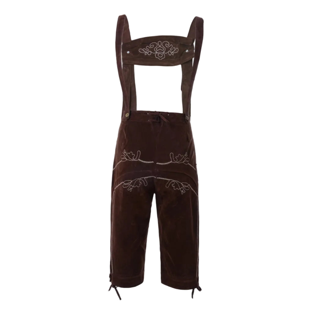 Herre Bayersk Oktoberfest-Sæt | Traditionelle Shorts Med Seler | Til Festivaler & Temabegivenheder | Vanero