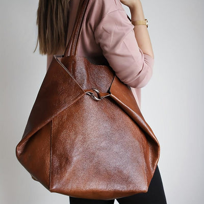 Rummelig Shopper Taske | Minimalistisk Design | Inkl. Clutch | Vanero