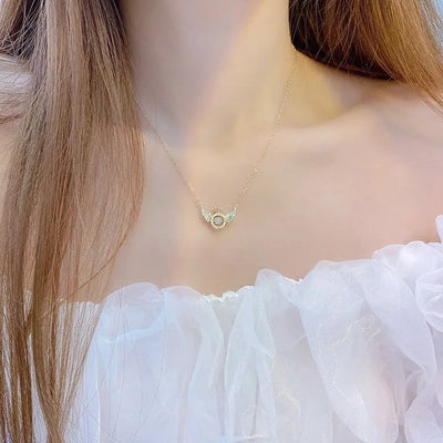 Jewelance | Elegant Halskæde Med Englevinger | Vanero